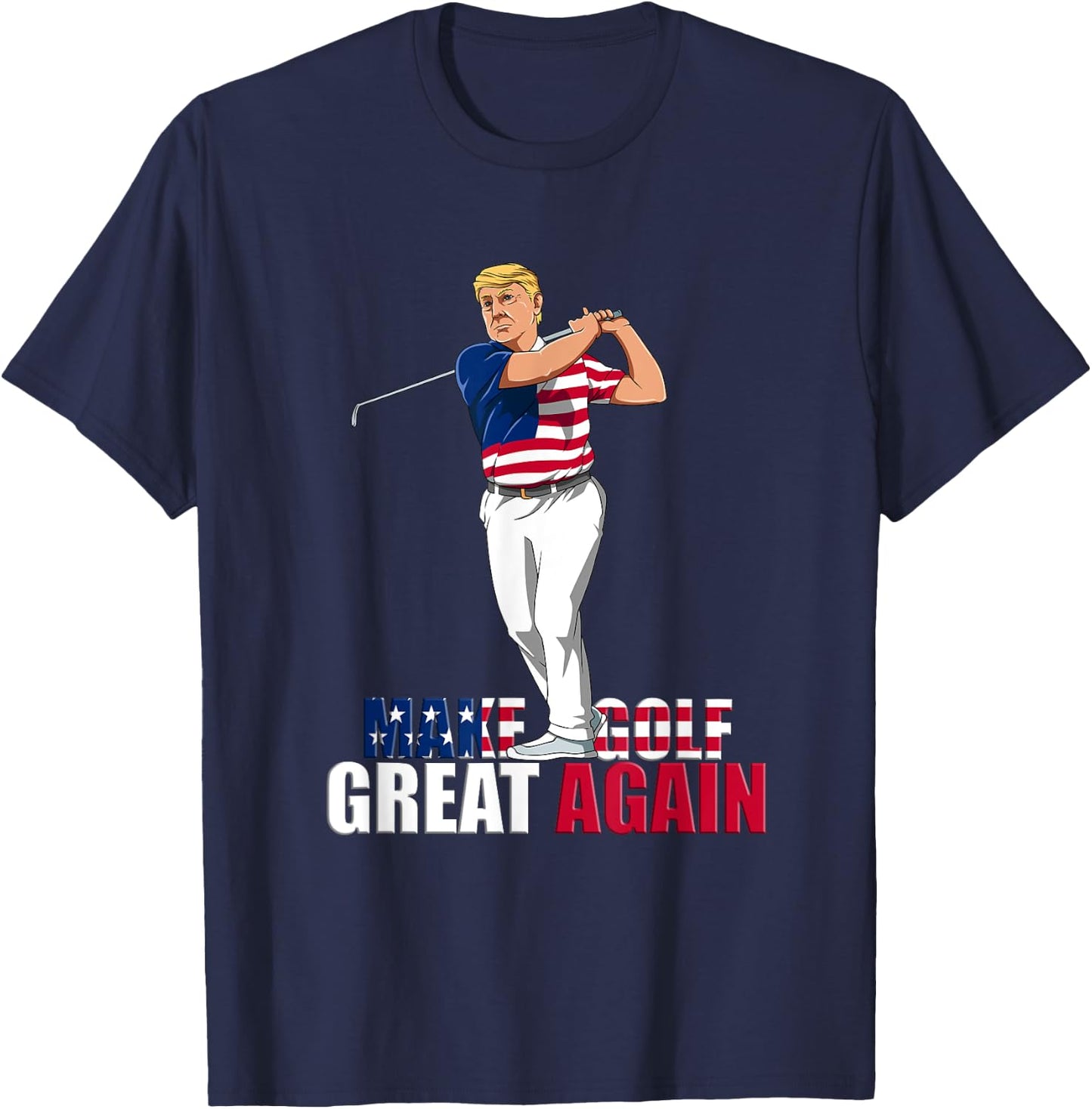 Donald Trump - Funny Golf Gift T-Shirt - T-Shirt | Navy
