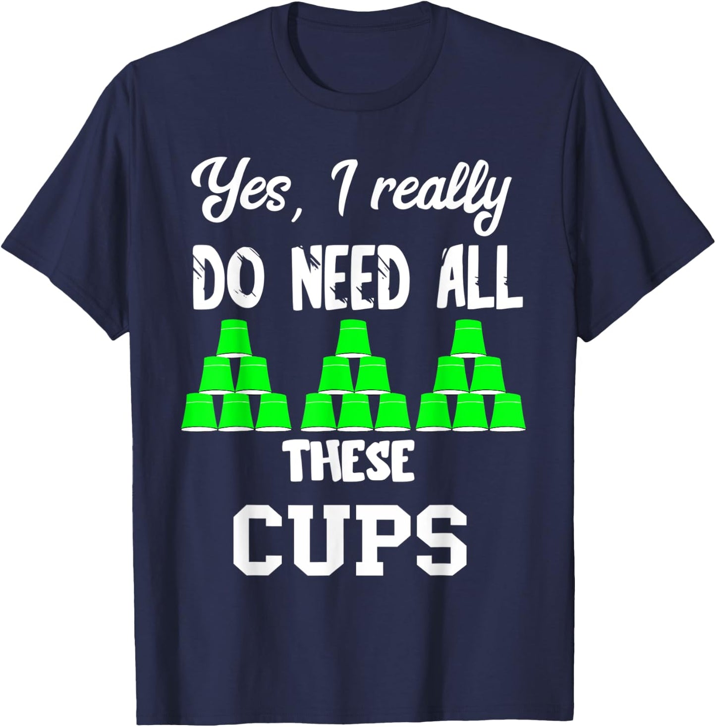 Speed Cups Stacking Sport Stacker Sport Stacking T-Shirt - T-Shirt | Navy