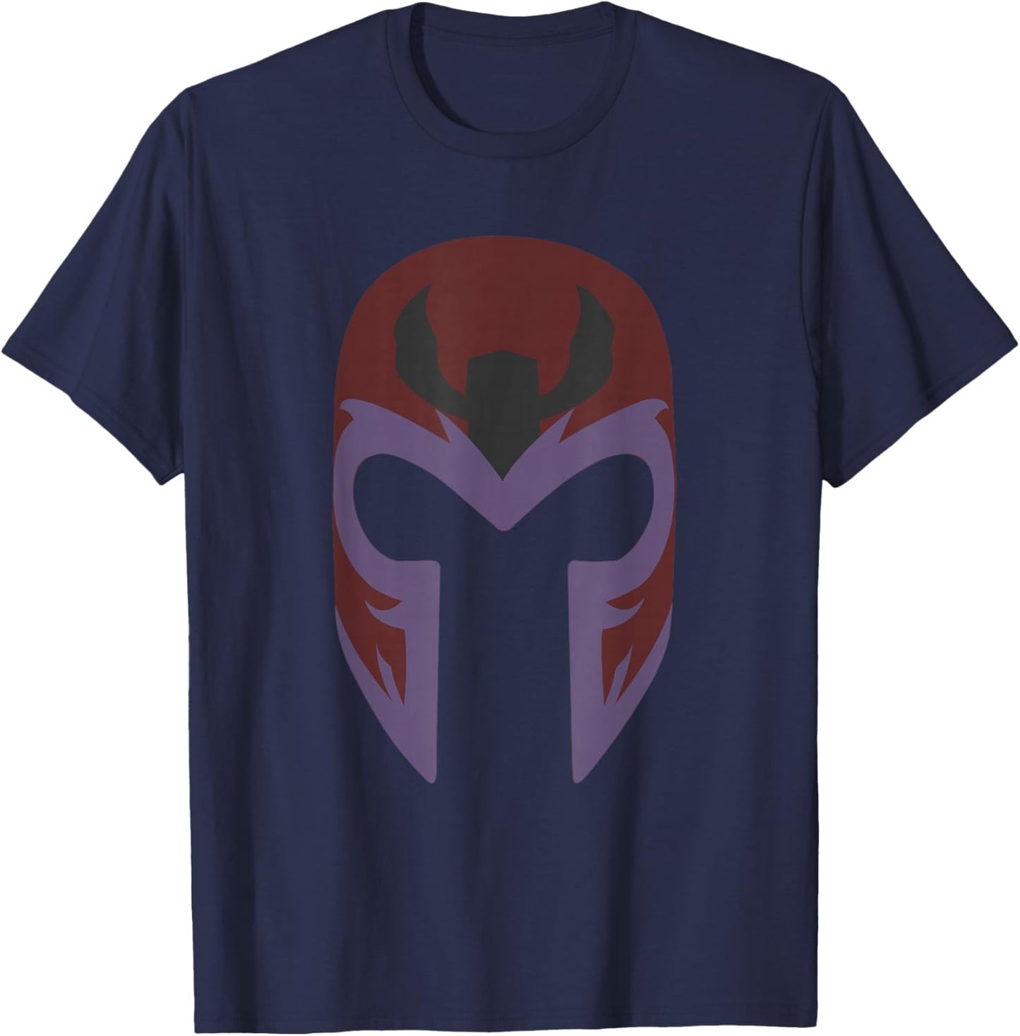 Marvel X-Men Magneto Iconic Helmet Vintage Portrait T-Shirt - T-Shirt | Navy