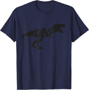Dinosaur Dad A Saurus T-Rex Dino for Party in Father's Day T-Shirt - T-Shirt | Navy