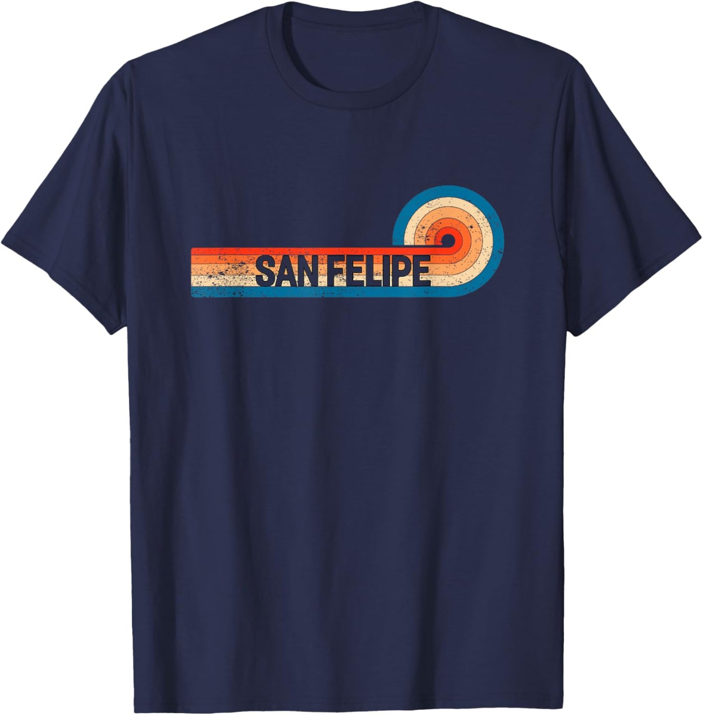 Retro SAN FELIPE Shirt Vintage City SAN FELIPE T-Shirt - T-Shirt | Navy