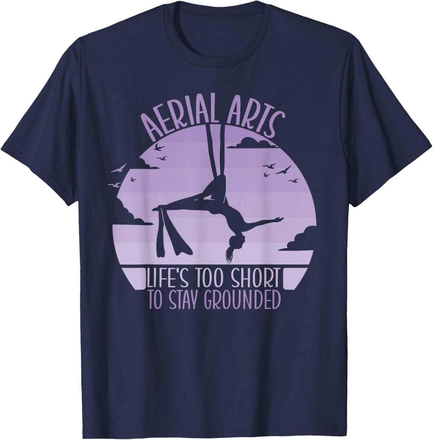 Aerialist Acrobatics Yoga Aerial Silks Aerial Arts T-Shirt - T-Shirt | Navy
