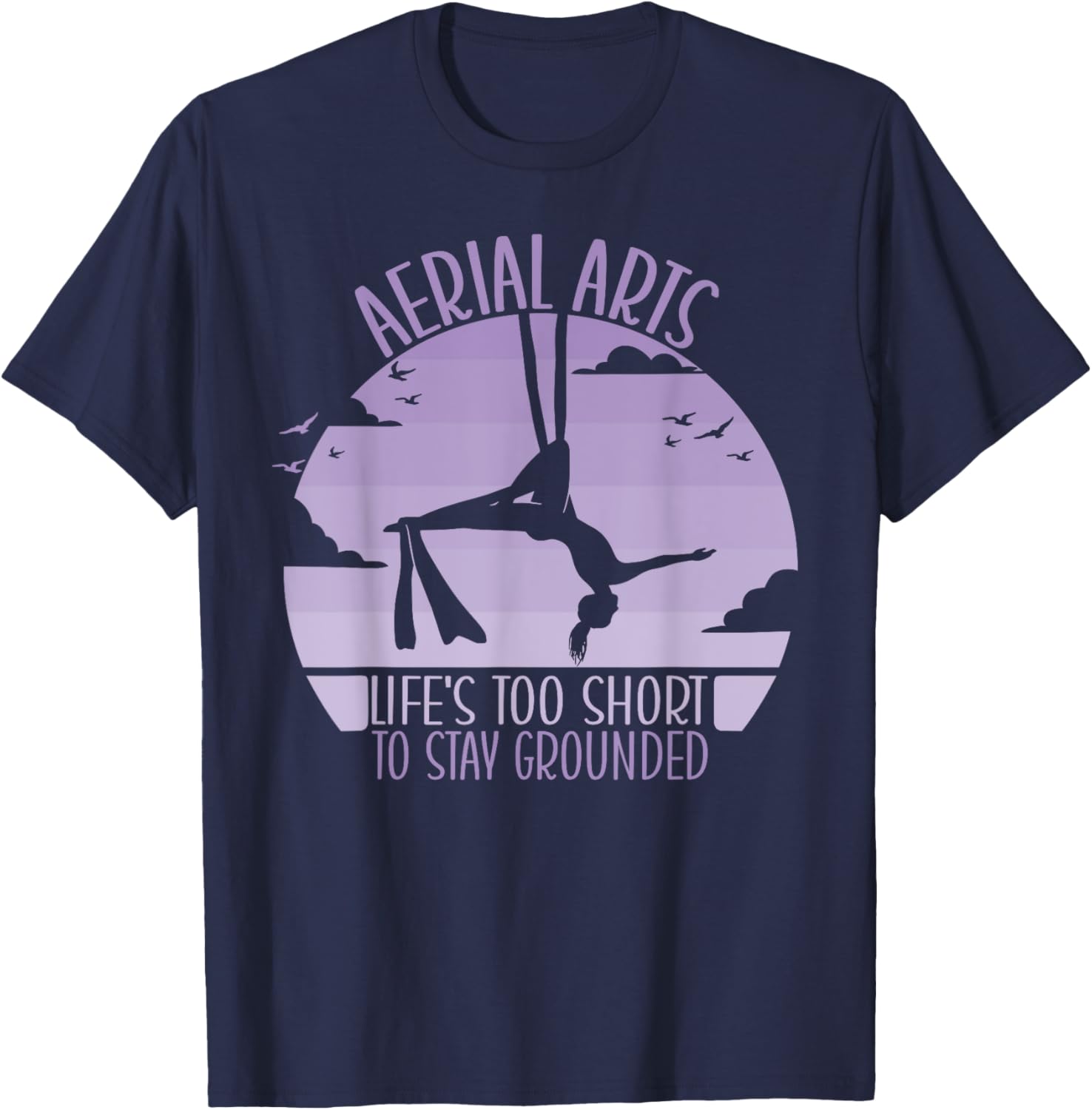 Aerialist Acrobatics Yoga Aerial Silks Aerial Arts T-Shirt - T-Shirt | Navy