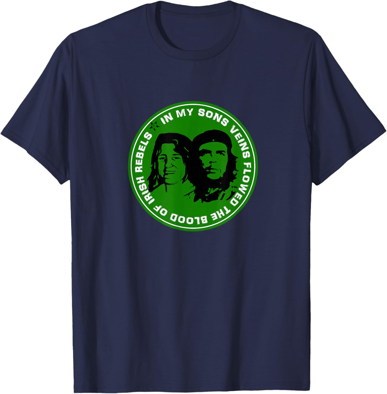 Bobby Sands and Che Guevara Irish Republican T-Shirt - T-Shirt | Navy