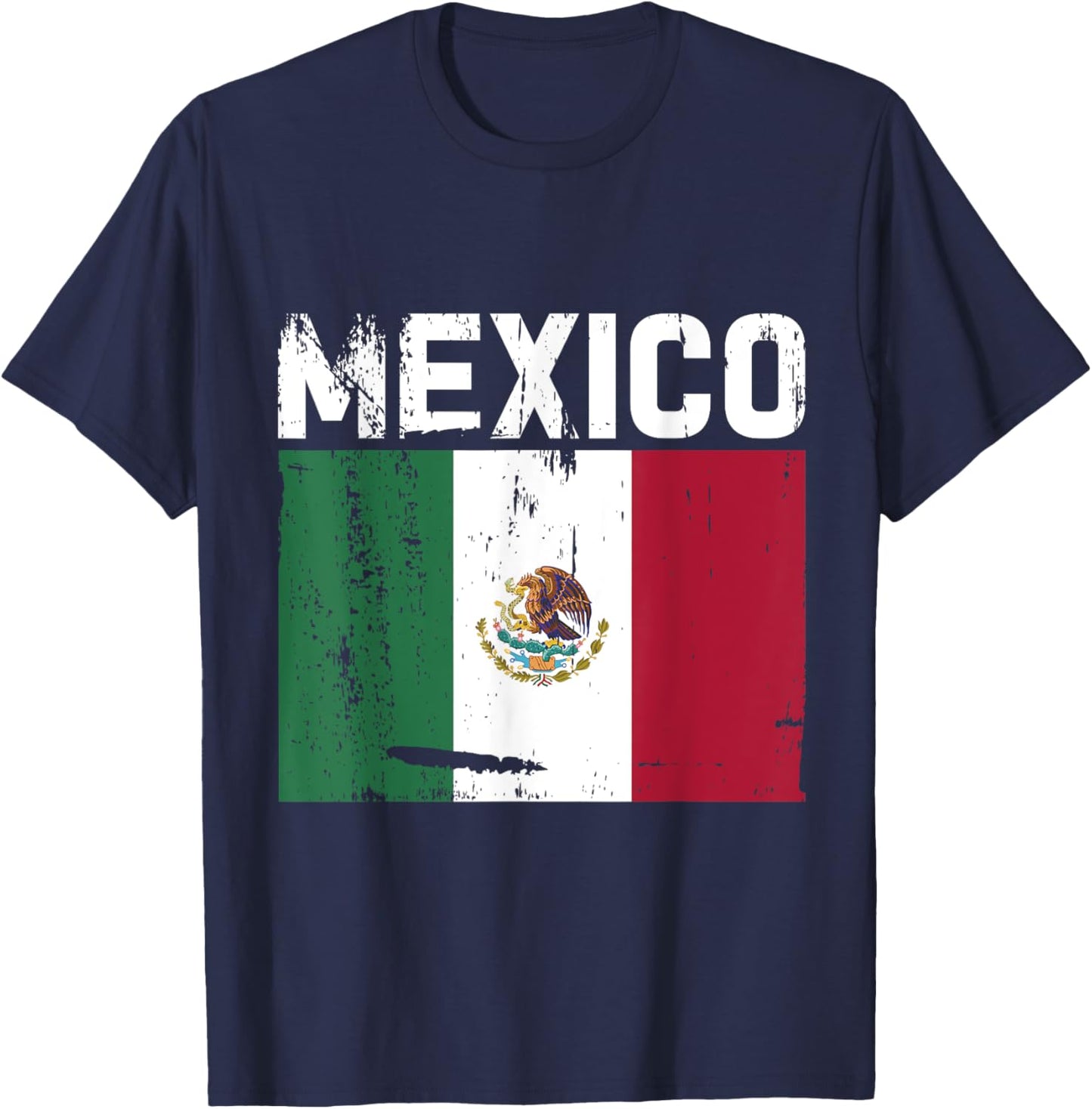 México Mexico Cinco De Mayo Futbol Pride Mexican T-Shirt - T-Shirt | Navy