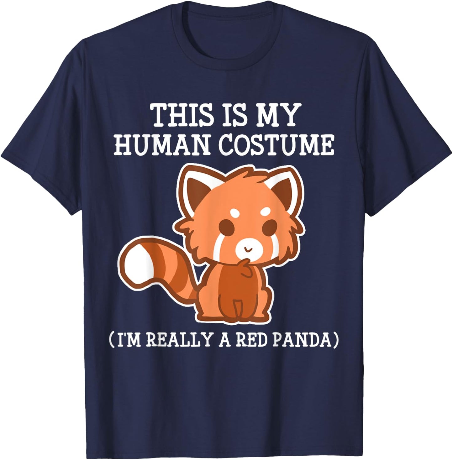 Red Panda Halloween Costume boy boys men Kids Youth T-Shirt - T-Shirt | Navy