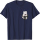 Dog Lovers Gifts Samoyed In Pocket Funny Dog Face T-Shirt - T-Shirt | Navy