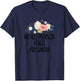 Flowers illustration Funny My Kid Poops In Public #dogmom T-Shirt - T-Shirt | Navy