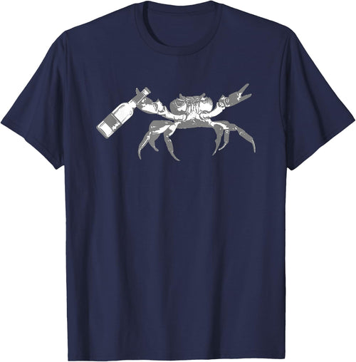 Crab Drinking Beer