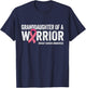 Granddaughter Of A Warrior Shirts, Breast Cancer Matching T-Shirt - T-Shirt | Navy