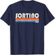 Sortino, Italy Retro 70s 80s Style T-Shirt - T-Shirt | Navy