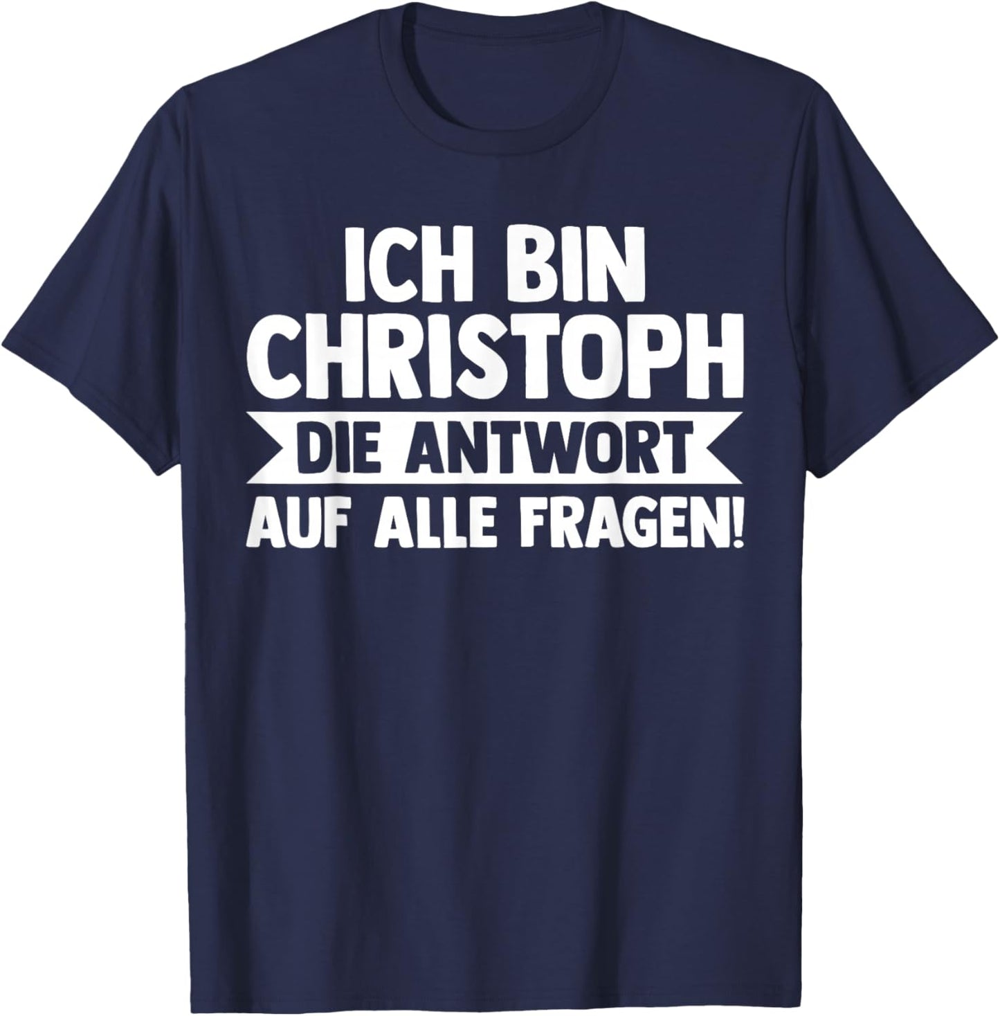 Vorname Chris Christoph T-Shirt - T-Shirt | Navy