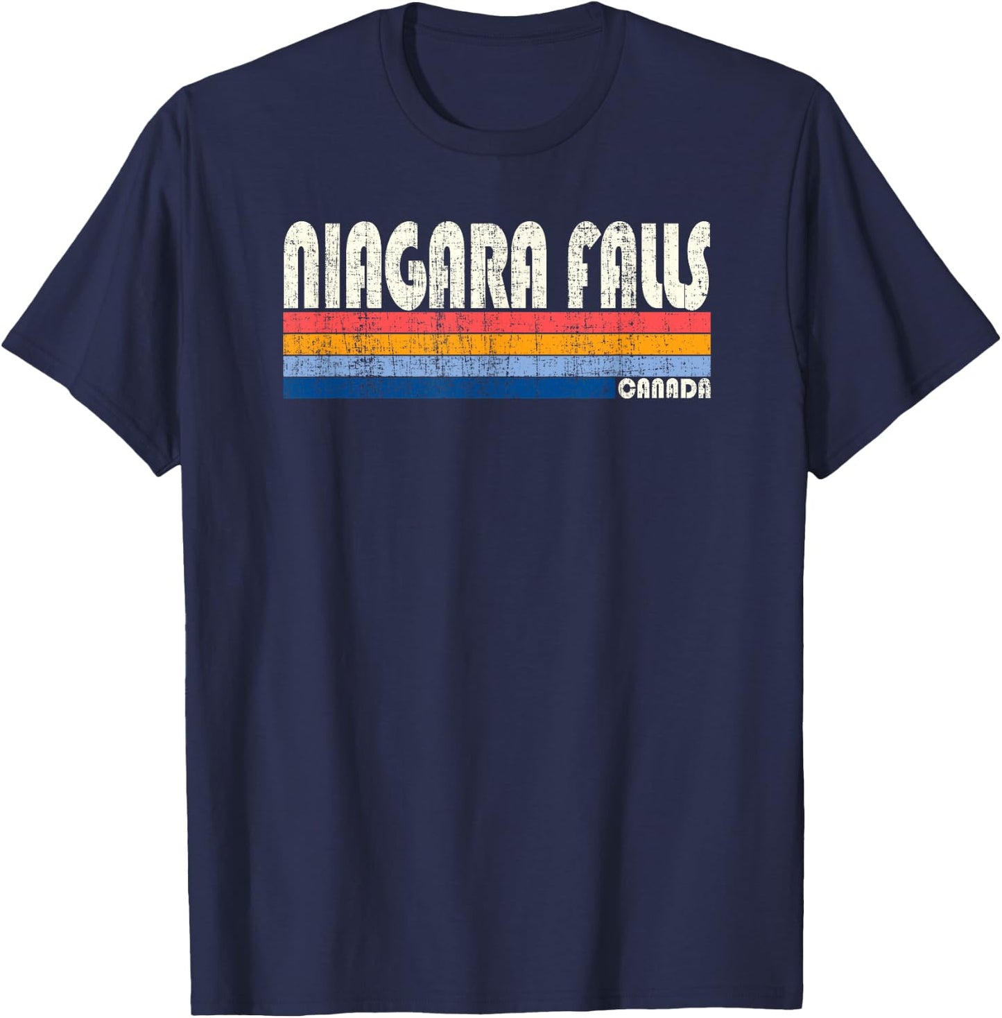 Vintage 70s Niagara Falls, Canada T-Shirt - T-Shirt | Navy