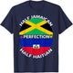 Half Jamaican Half Haitian Jamaica Haiti Root Flag Men Women T-Shirt - T-Shirt | Navy
