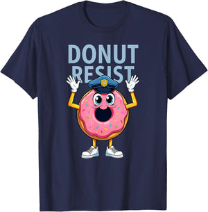 Doughnut Lover Donut Cop Halloween T-Shirt - T-Shirt | Navy