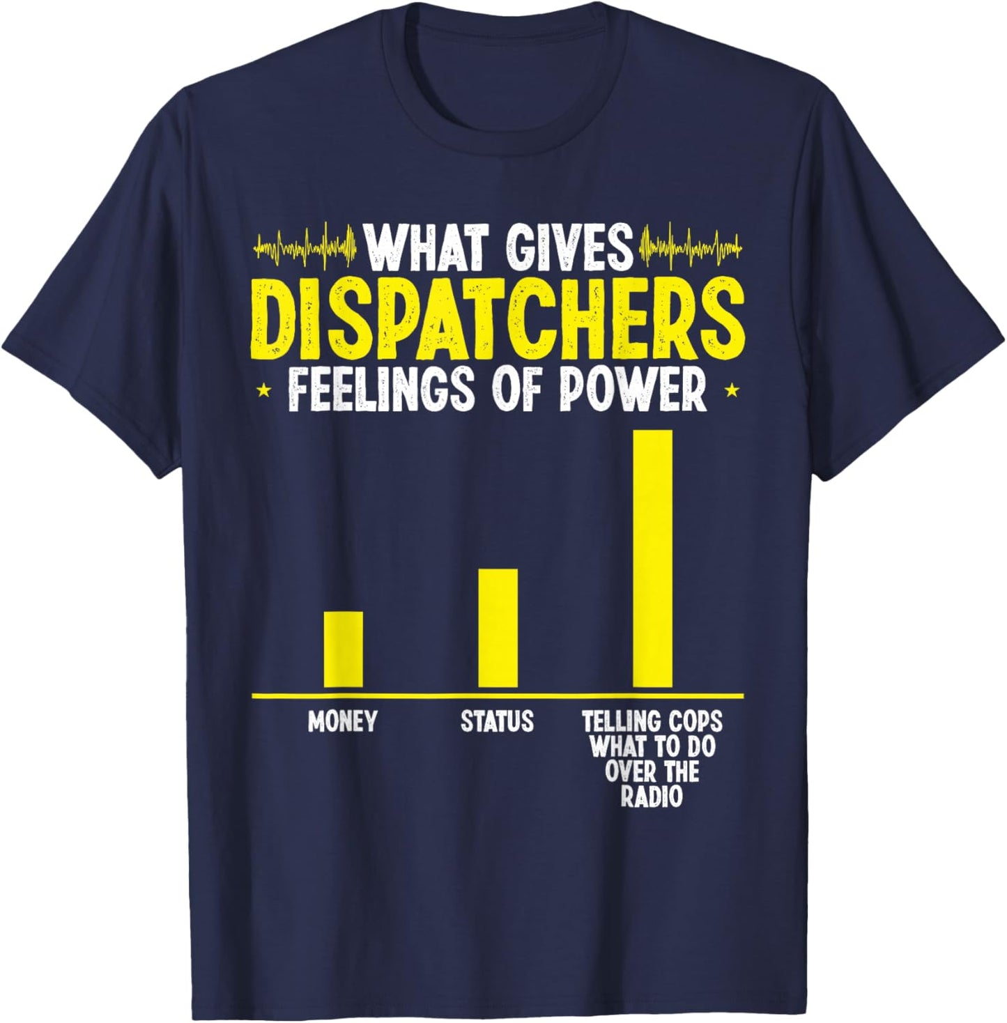 Thin Gold Line Flag May be your 911 Dispatch Operator T-Shirt - T-Shirt | Navy