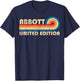 ABBOTT Surname Retro Vintage 80s 90s Birthday Reunion T-Shirt - T-Shirt | Navy