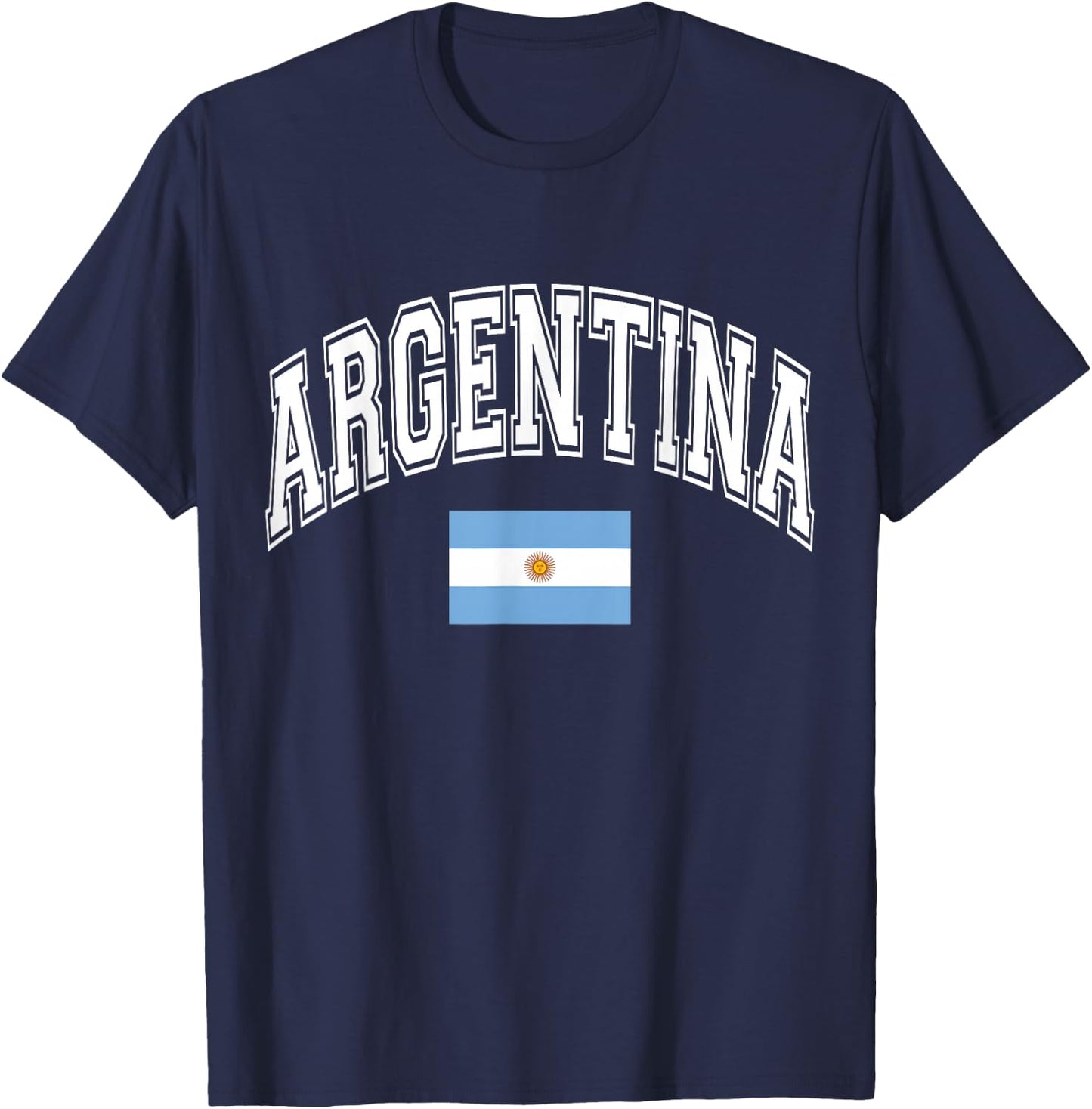 Argentina Argentinian Flag T-Shirt - T-Shirt | Navy
