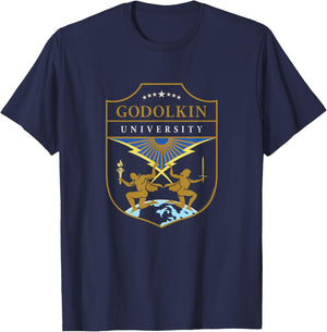 The Boys: Gen V Godolkin University Crest T-Shirt - T-Shirt | Navy