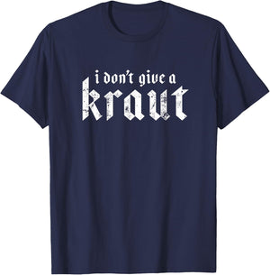 Funny Sauerkraut Kraut Oktoberfest Bratwurst Sausage Chef T-Shirt - T-Shirt | Navy