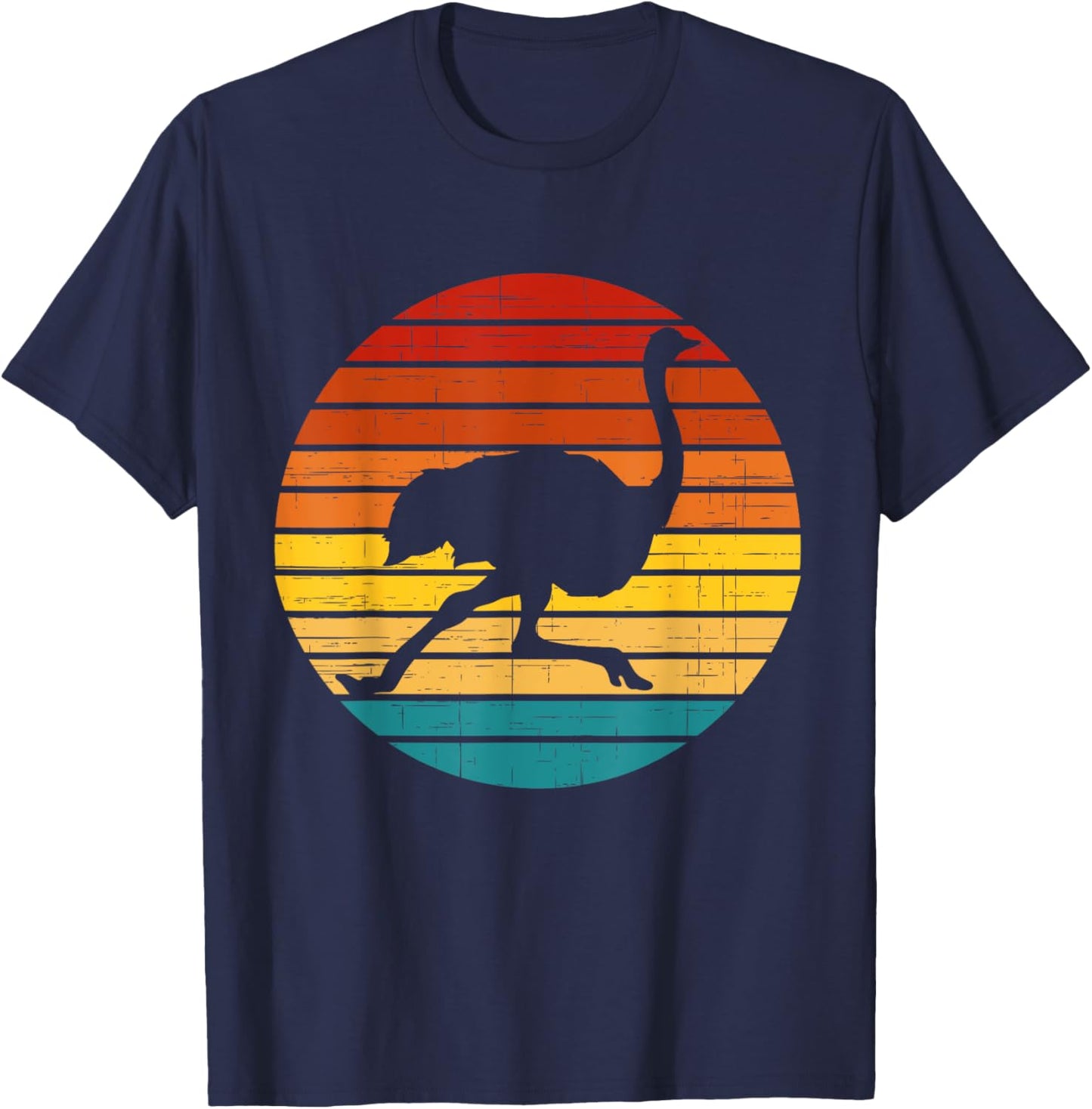 Vintage Ostricht shirt, Ostrich for kids, Ostrich shirt girl T-Shirt - T-Shirt | Navy