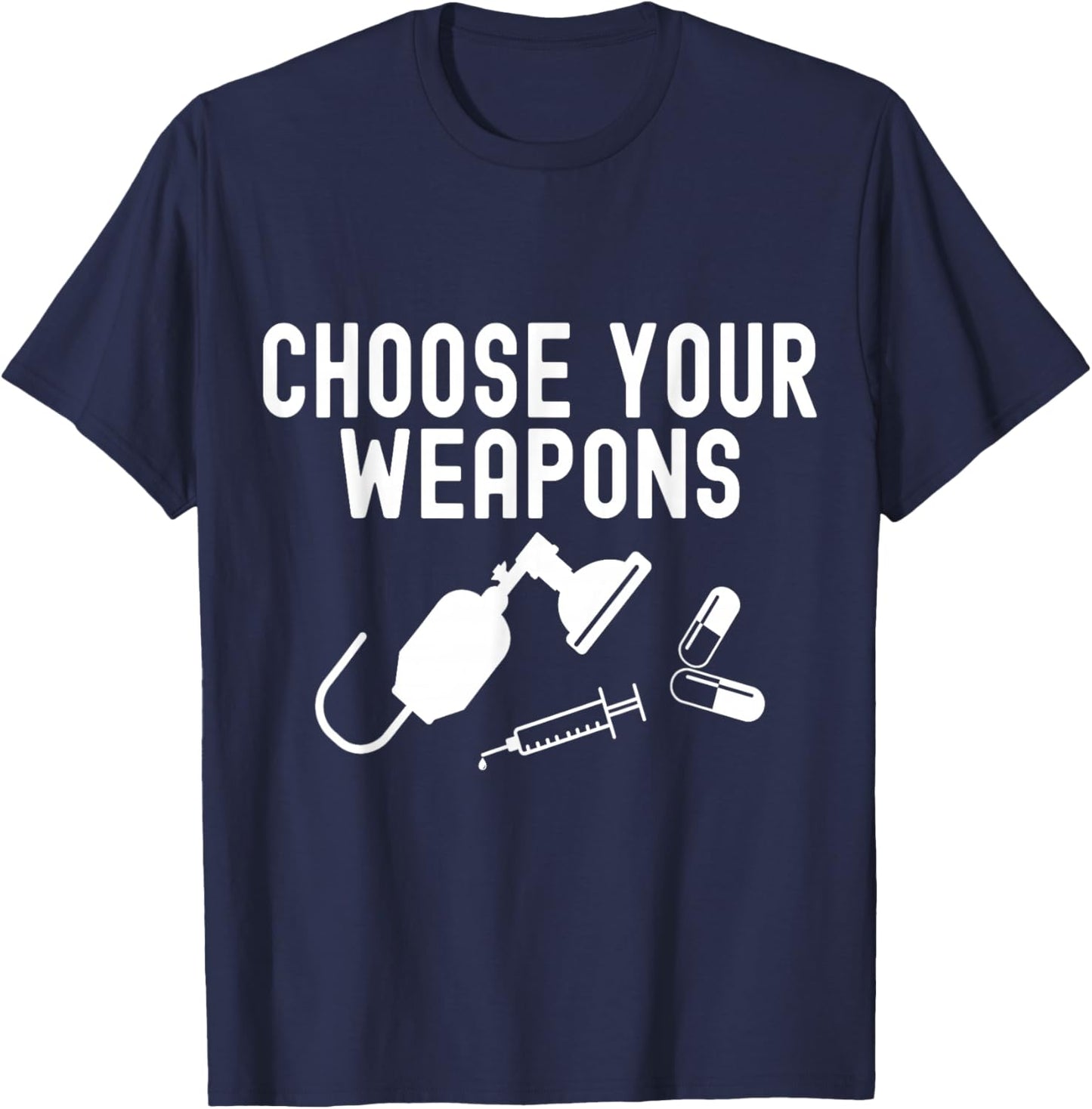 Funny Anesthesia Tech Anesthesiologist T-Shirt - T-Shirt | Navy