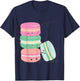 Paris France Souvenir Retro Macarons Kawaii Vintage Picture T-Shirt - T-Shirt | Navy