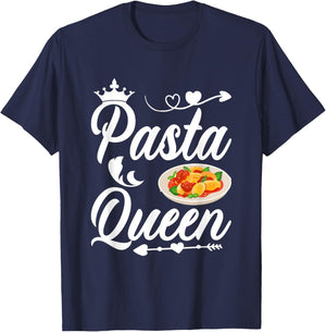 Pasta Queen I Pasta T-Shirt - T-Shirt | Navy