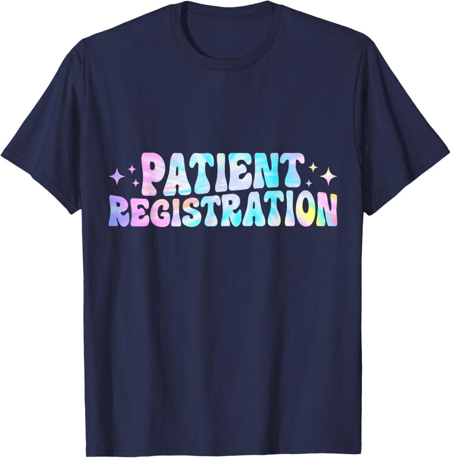 Patient Registration Registrar Emergency Department Tie Dye T-Shirt - T-Shirt | Navy