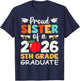Proud Sister Of A 2026 5th Grade Graduate Graduation Gifts T-Shirt - T-Shirt | Navy
