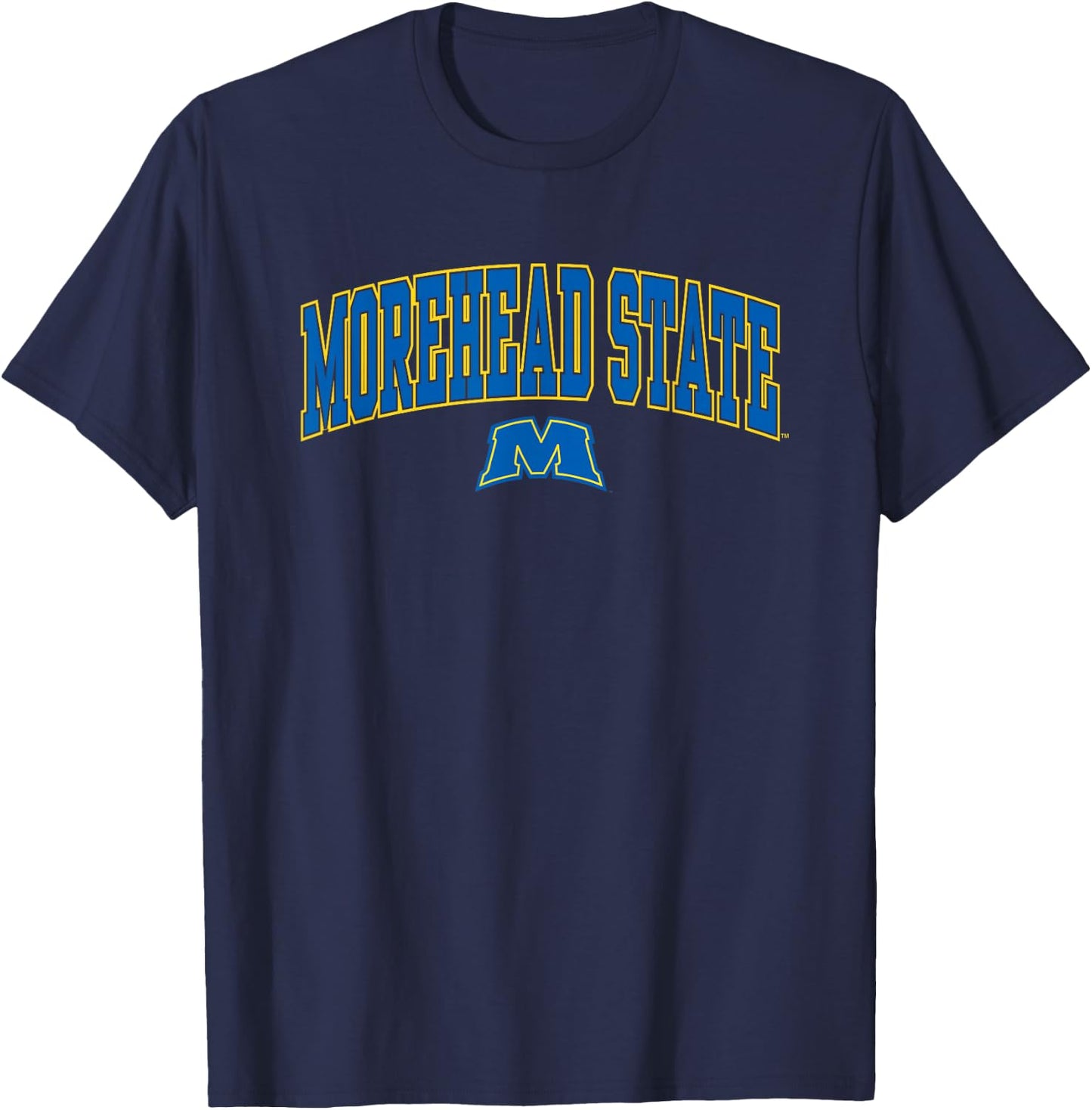 Morehead State Eagles Arch Over Black Officially Licensed T-Shirt - T-Shirt | Navy