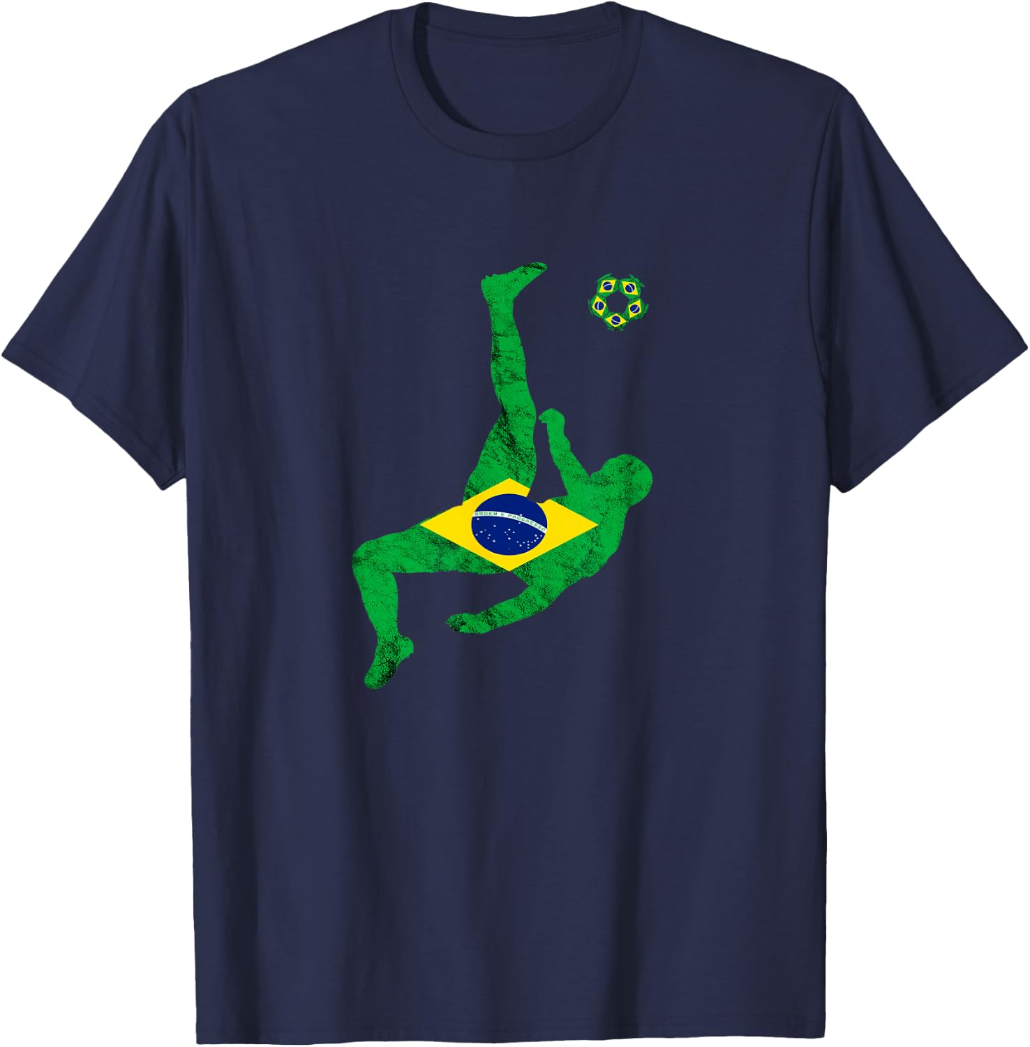 Brazil Soccer Brazilian Pride Brazilian Soccer Player Brazil T-Shirt - T-Shirt | Navy