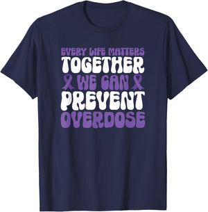 Overdose Awareness – We Can Prevent Overdose T-Shirt - T-Shirt | Navy