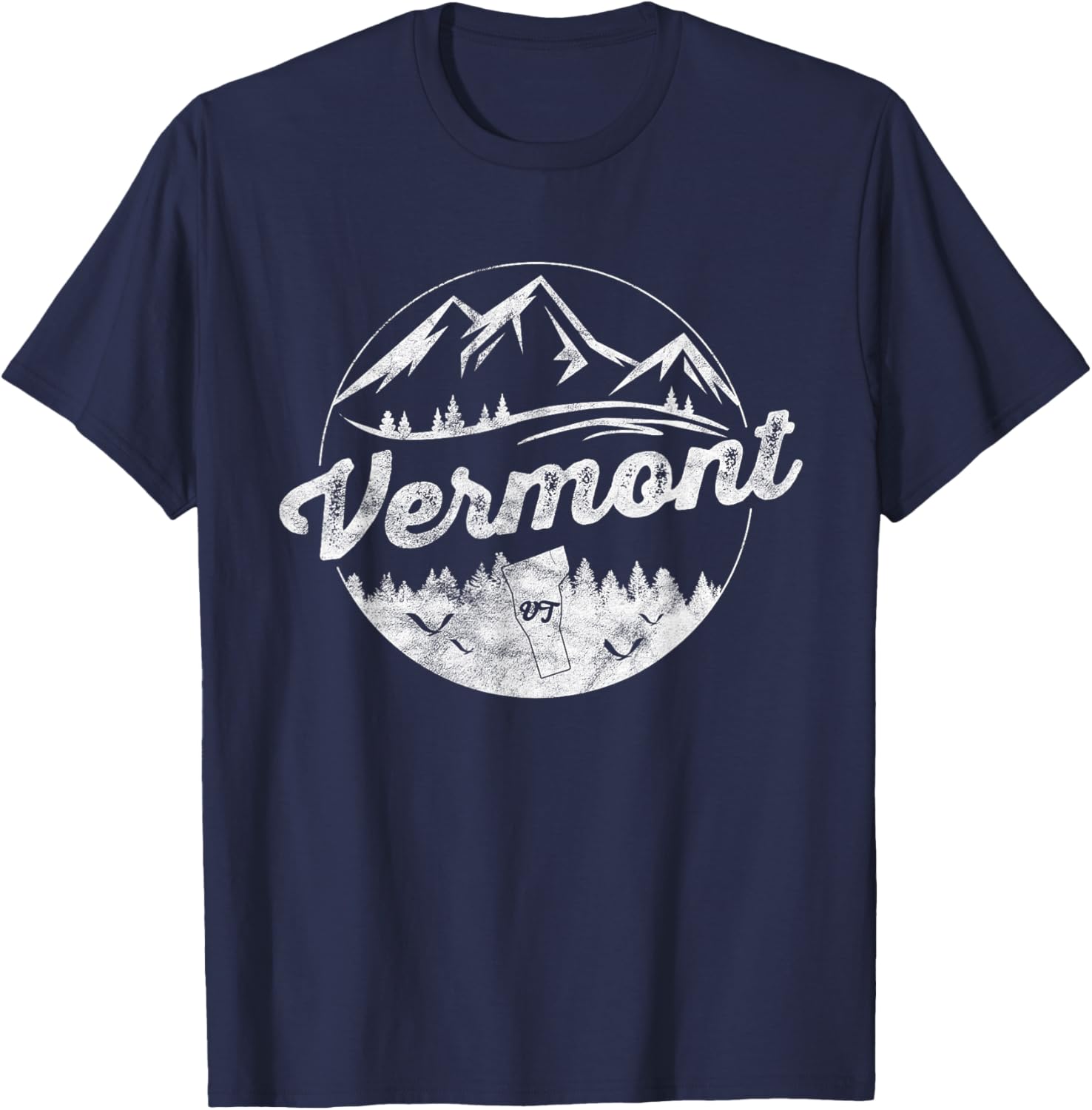 Vermont Emblem Vermont T-Shirt - T-Shirt | Navy