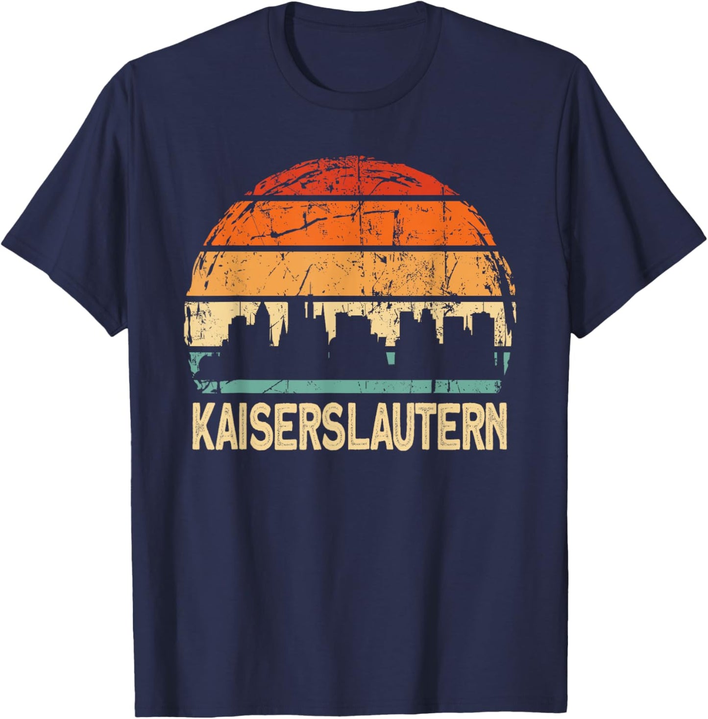 Kaiserslautern Skyline T-Shirt - T-Shirt | Navy