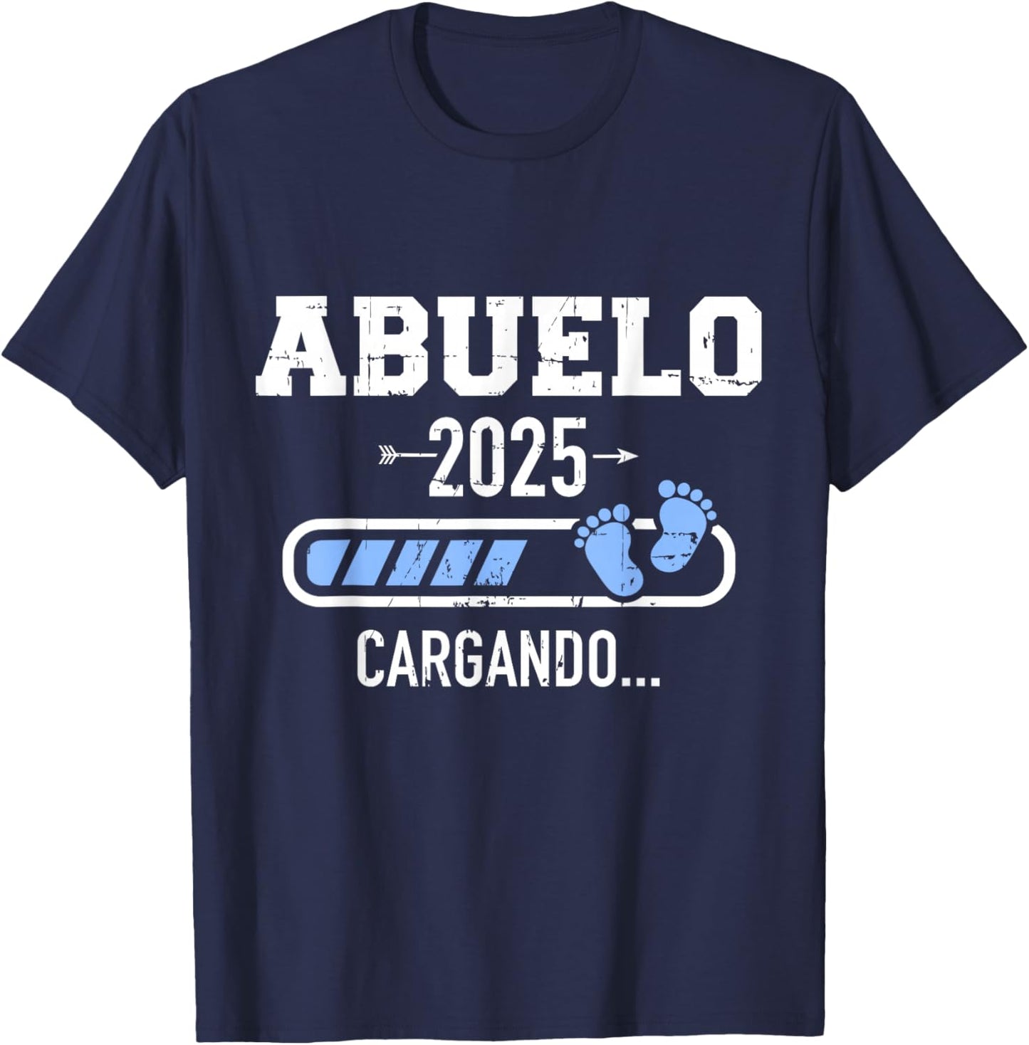Abuelo 2025 cargando T-Shirt - T-Shirt | Navy