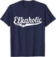 Elkaholic Moose Hunting Funny Moose Hunter T-Shirt - T-Shirt | Navy