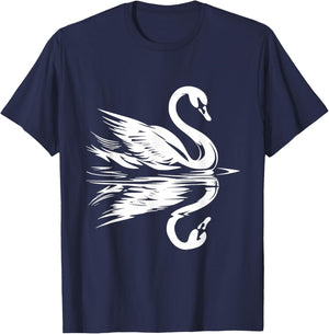 Cute Swan T-Shirt - T-Shirt | Navy