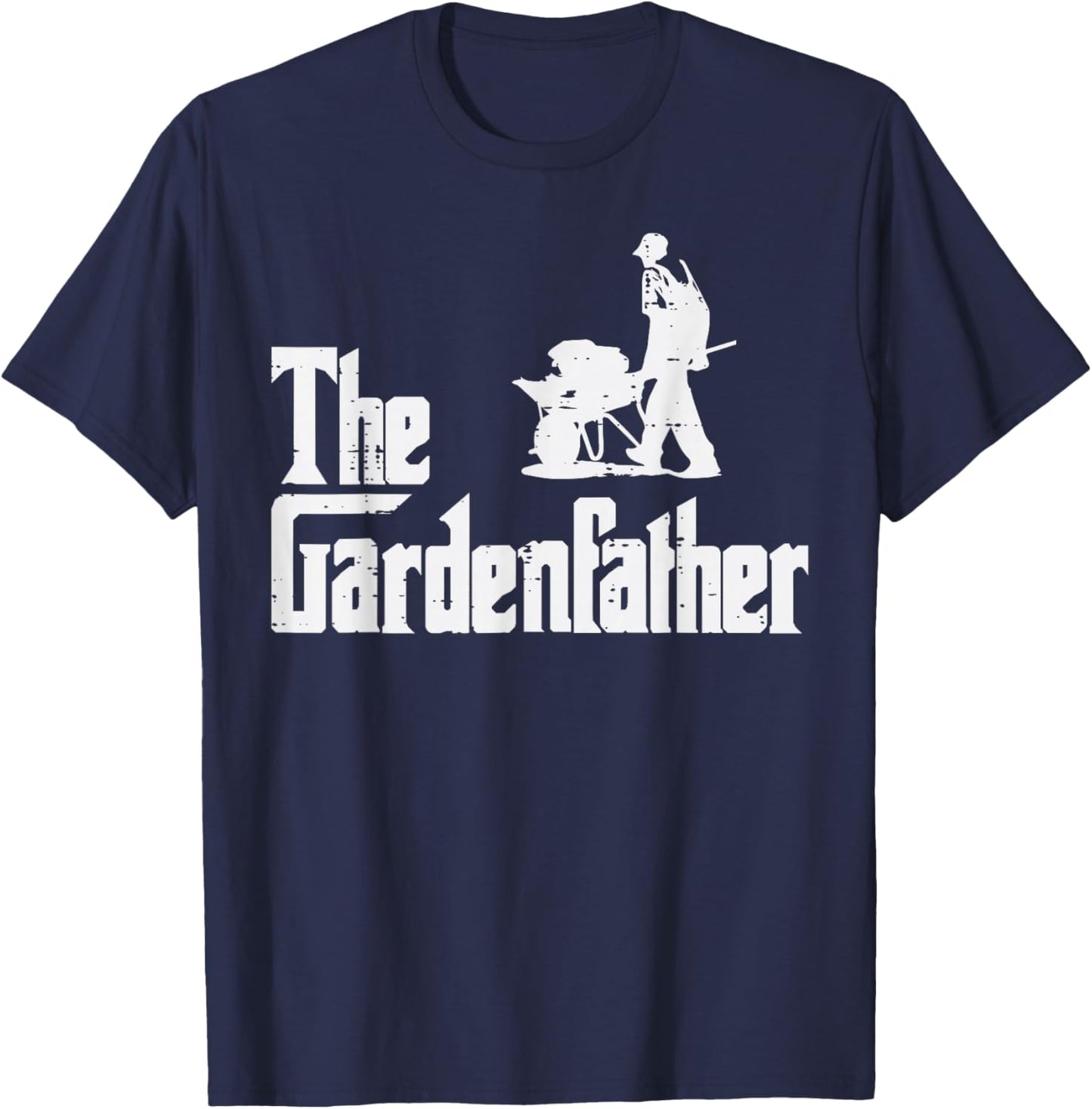 Gardening The Gardenfather Funny Movie Pun Fathers Day Men T-Shirt - T-Shirt | Navy
