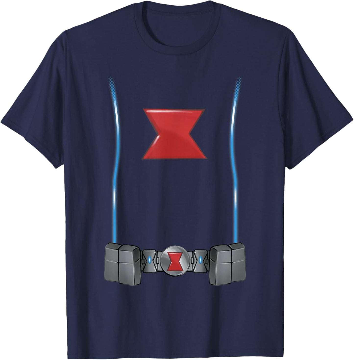 Marvel Comics Avengers Halloween Black Widow Spy Costume T-Shirt - T-Shirt | Navy