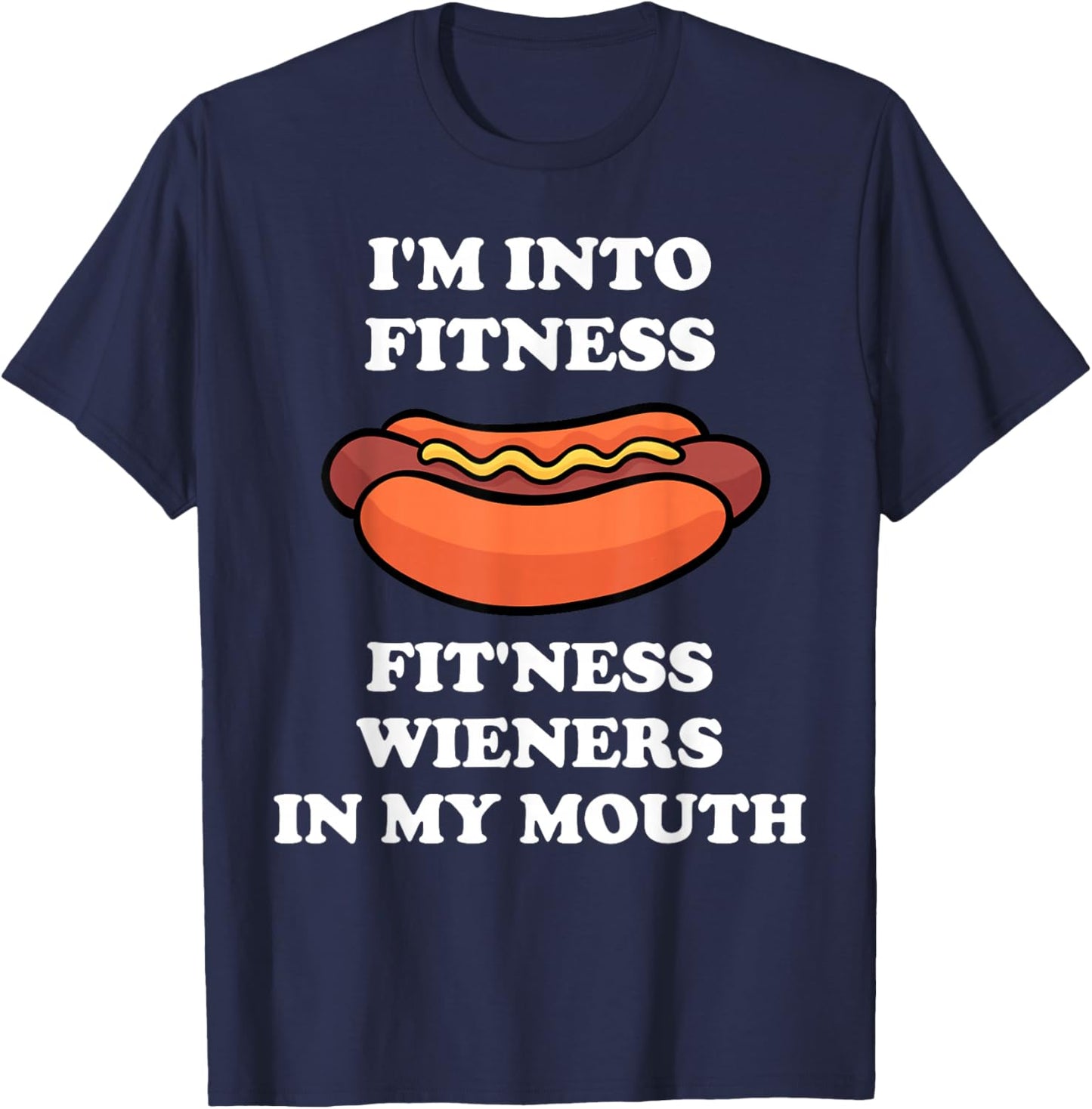 4th of July Funny Inappropriate Hotdog Women T-Shirt - T-Shirt | Navy