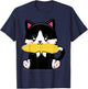 Corn Costume Halloween Cat Eats Corn Women T-Shirt - T-Shirt | Navy
