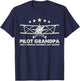 Pilot Grandpa Like A Normal Grandpa But Cooler T-Shirt - T-Shirt | Navy