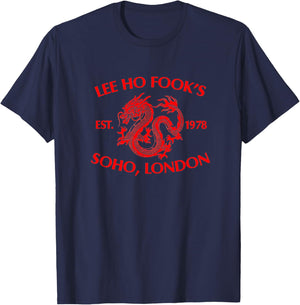 Le Ho Fooks Chinese Werewolf Restaurant Retro Vintage - -Adults - Black - Small - Short Sleeve T-Shirt - T-Shirt | Navy