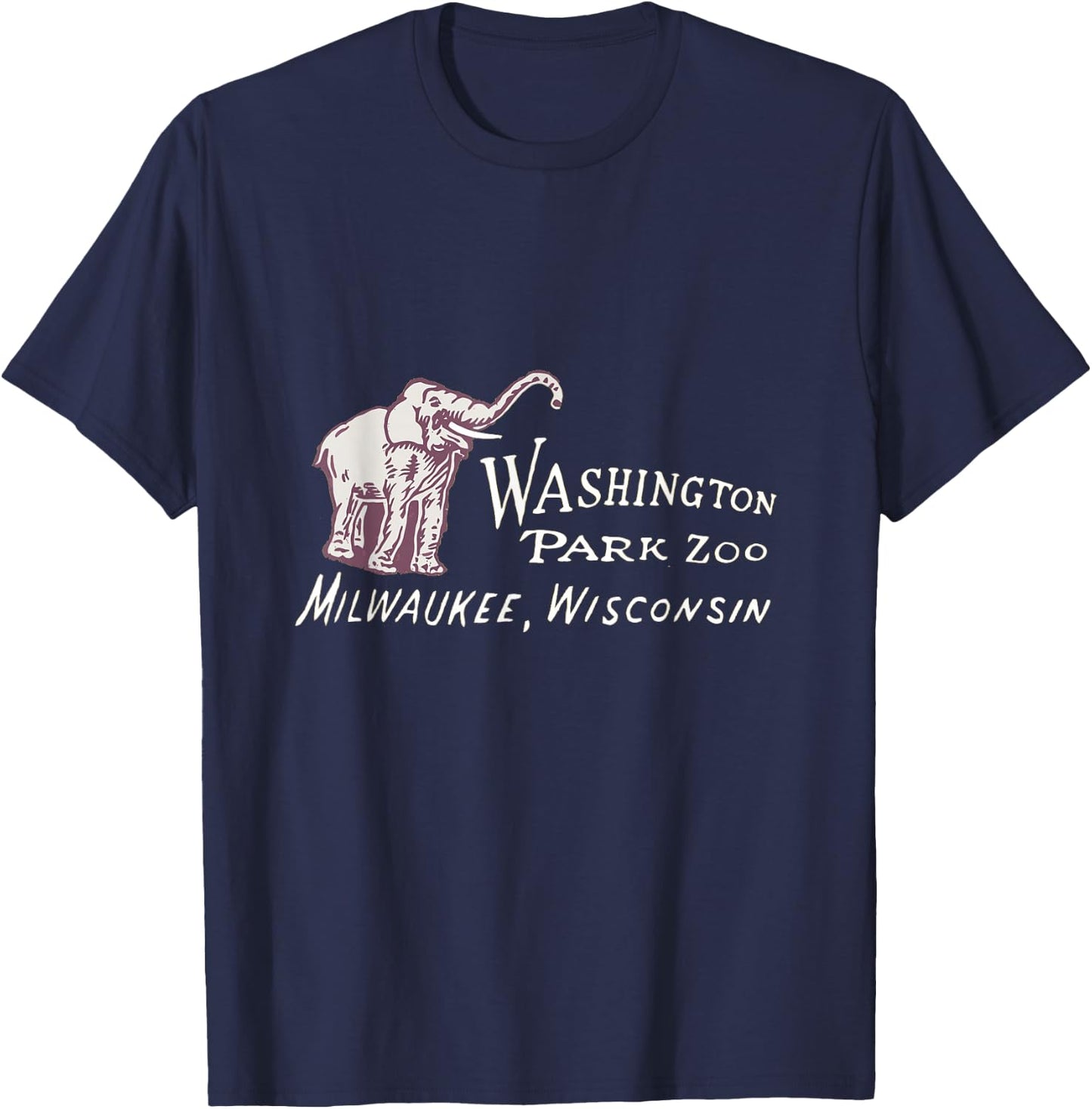 Washington Park Zoo Milwaukee design T-Shirt - T-Shirt | Navy