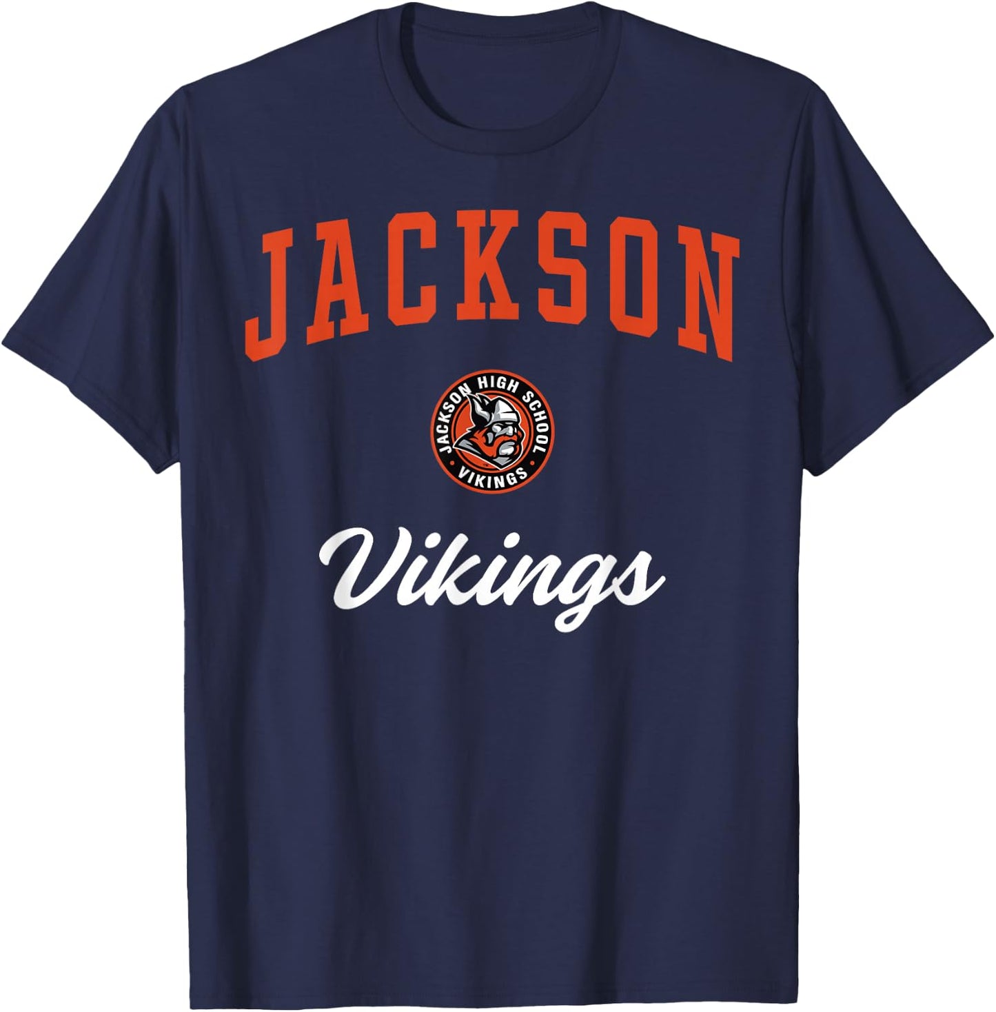 Jackson High School Vikings T-Shirt - T-Shirt | Navy