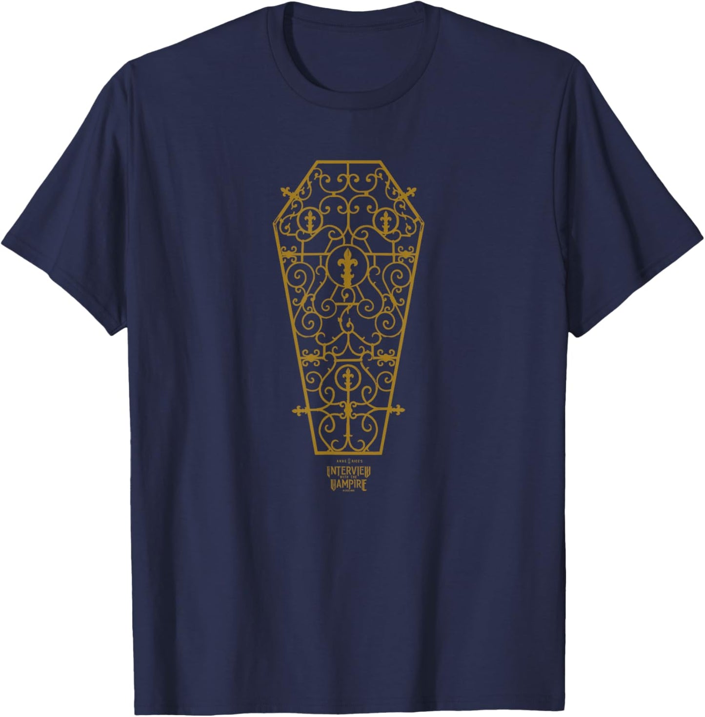 Interview with The Vampire Golden Coffin T-Shirt - T-Shirt | Navy