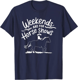Weekends Are For Horse Shows T-Shirt - T-Shirt | Navy
