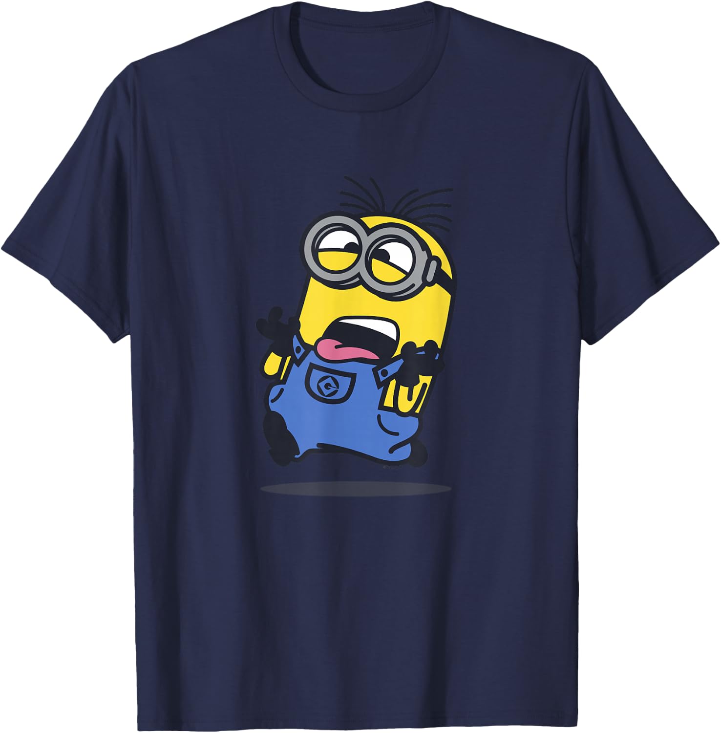 Despicable Me Minions Running Away Portrait T-Shirt - T-Shirt | Navy