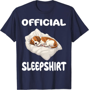 Beagle Dog Official Sleepshirt Pajamas Nightgown Men Women Kids T-Shirt - T-Shirt | Navy